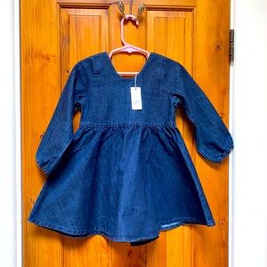 3T Monica and Andy denim dress with back zipper.